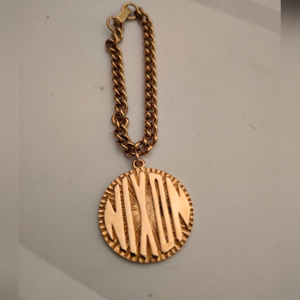 Vintage President Richard Nixon Charm Bracelet